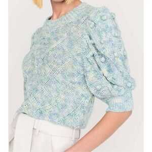 $248 MARIE OLIVER ives top in lagoon mist